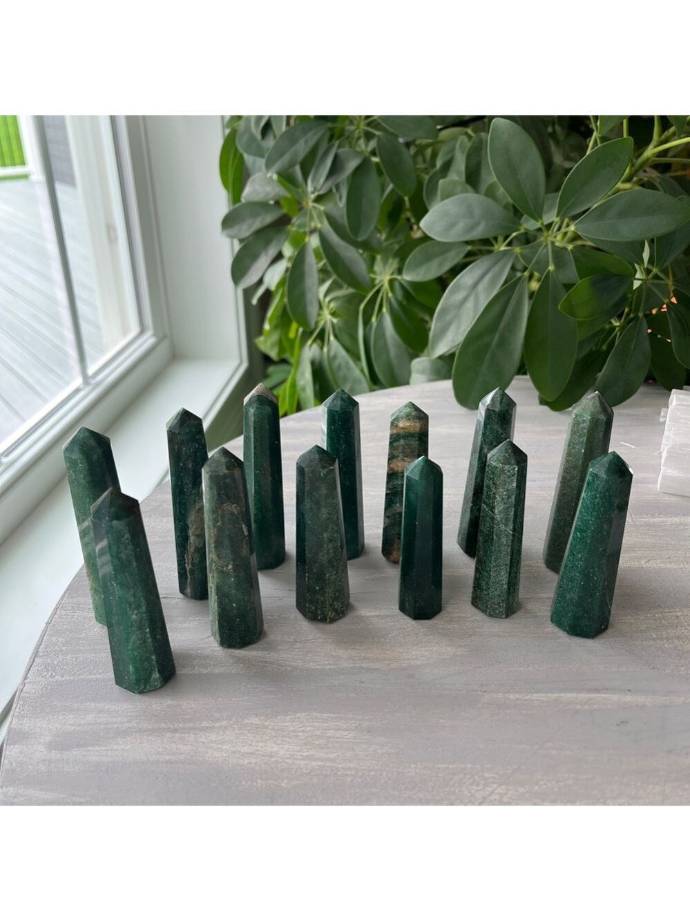Emerald with Mica Obelisk Tower